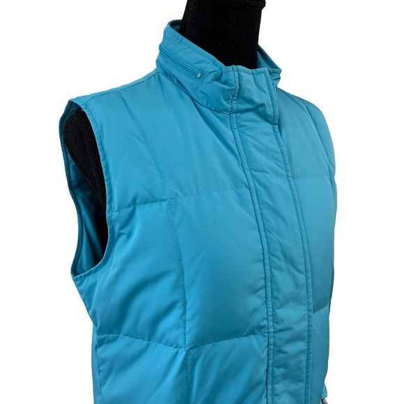 Vintage Talbots Blue Goose Down Puffer Vest Small - Picture 3 of 6